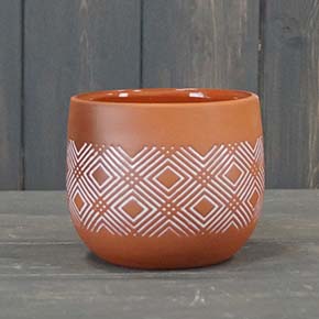 Small Ceramic Terracotta Pot (9cm) detail page